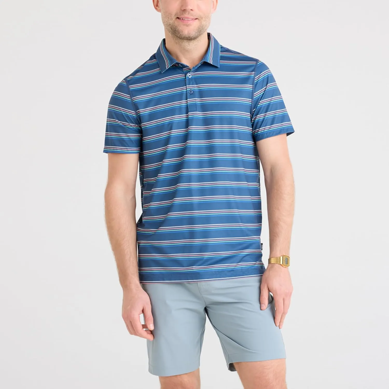 SAXX Underwear Co. Men's Droptemp All Day Cooling Polo Quick-Dry and Moisture-Wicking