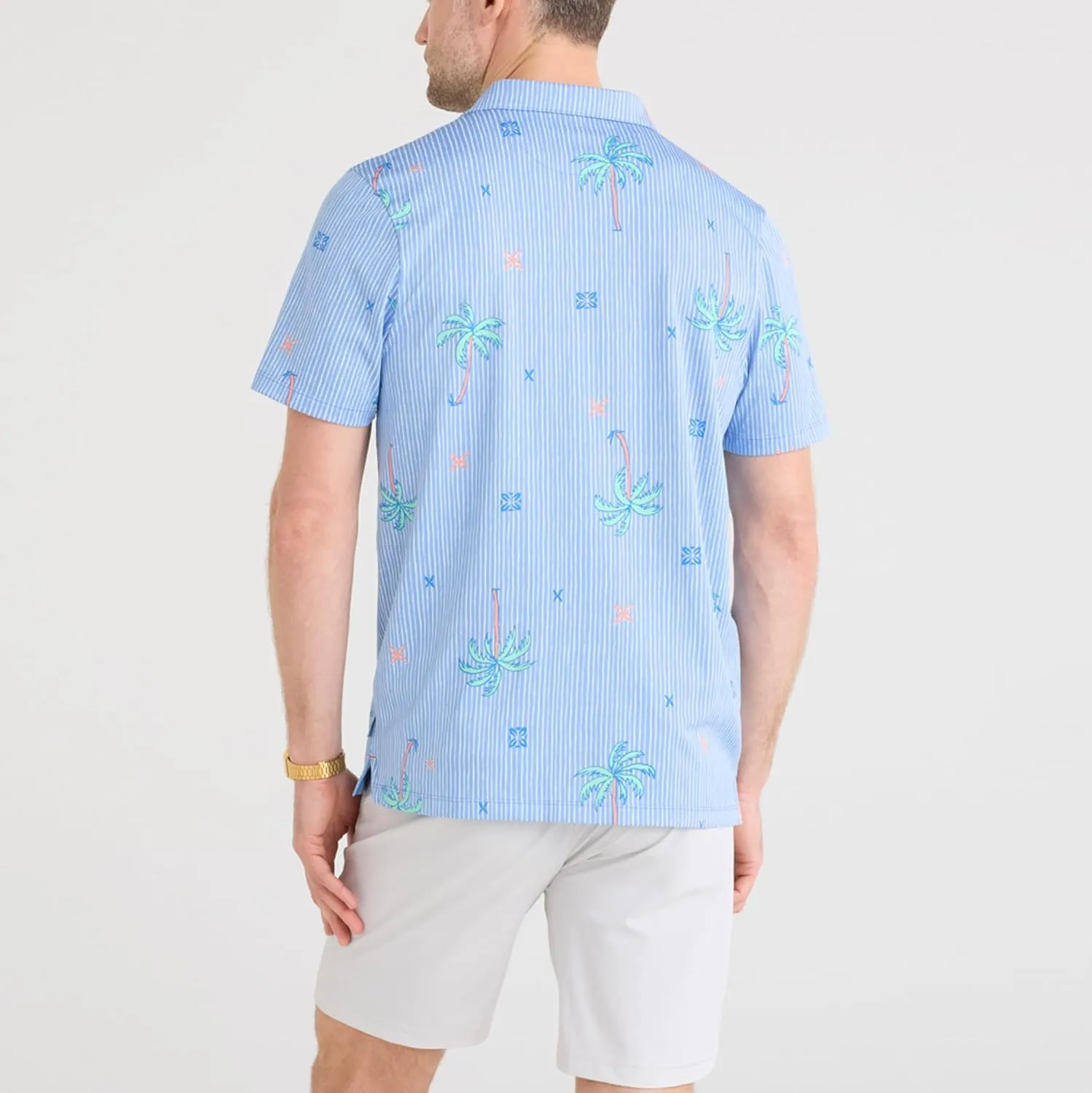 SAXX Underwear Co. Men's Droptemp Dry Resort Polo, Breathable and Moisture-Wicking