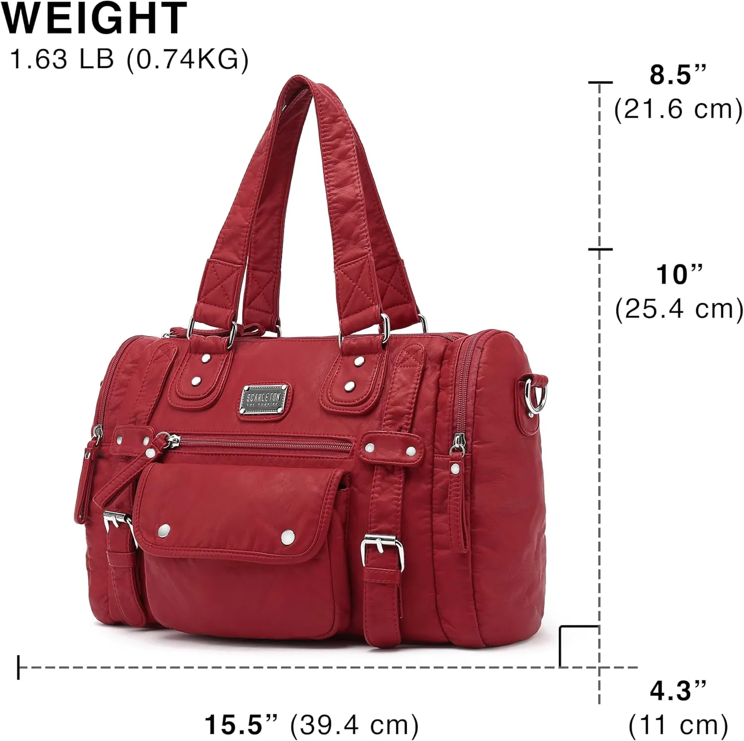 Scarleton Purses for Women Large Hobo Bags Satchel Handbags for Women Top Handle Shoulder Bag Tote Vegan Leather, H1485