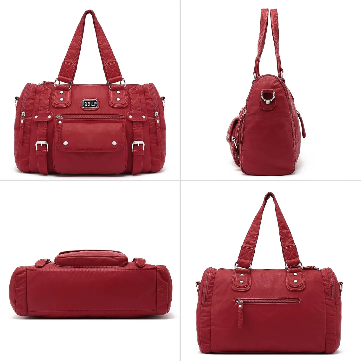 Scarleton Purses for Women Large Hobo Bags Satchel Handbags for Women Top Handle Shoulder Bag Tote Vegan Leather, H1485