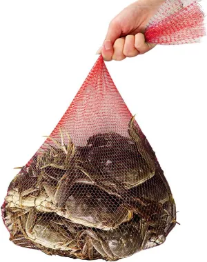 Seafood Boil Bags 100 PCS Clam Bake Shellfish 22Inch Cooking Mesh Plastic Bags
