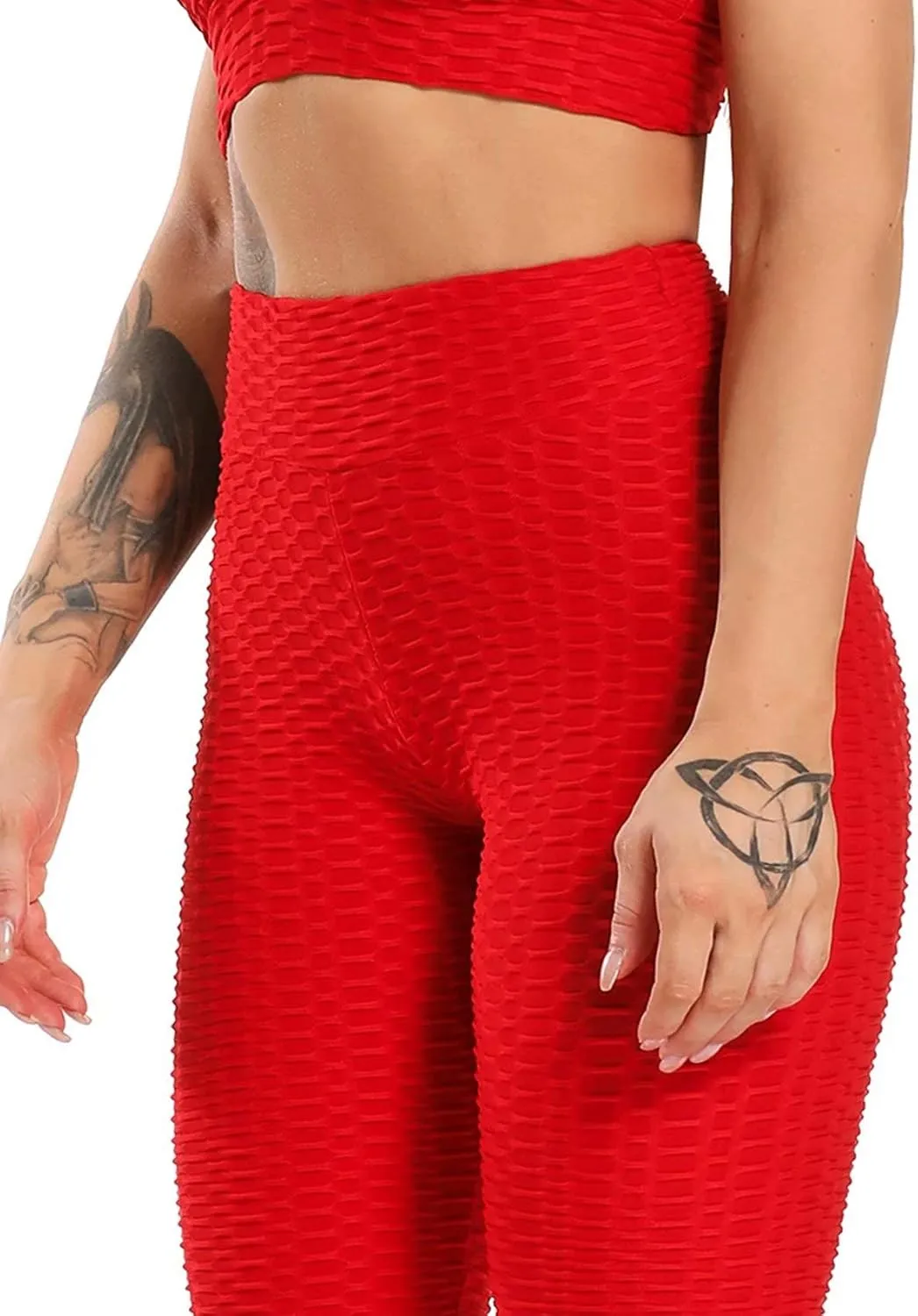SEASUM Women's High Waist Yoga Pants Tummy Control Slimming Booty Leggings Workout Running Butt Lift Tights