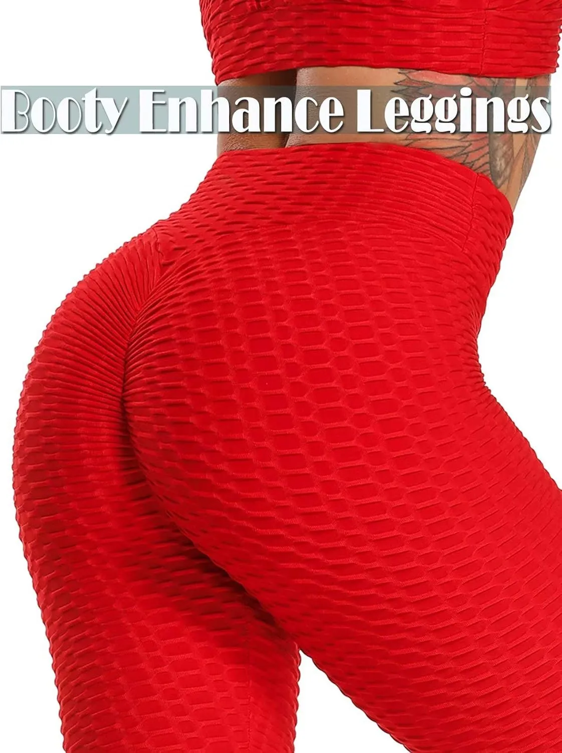 SEASUM Women's High Waist Yoga Pants Tummy Control Slimming Booty Leggings Workout Running Butt Lift Tights