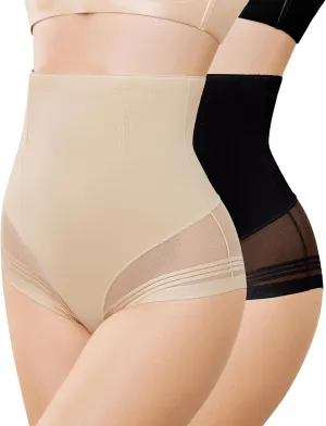 Shapewear Tummy Control Underwear - High Waisted Cincher Girdle Panty Butt Lifting Panties Seamless BodyShaper