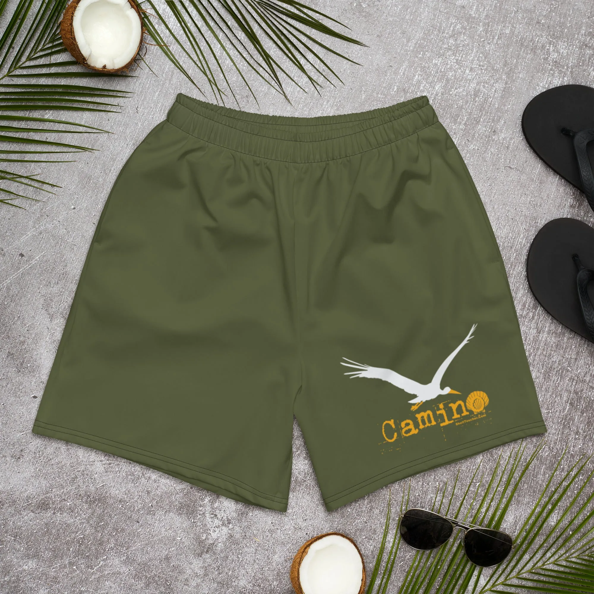 Shell Toucher Stork Classic Olive | Men's Recycled, Moisture-Wicking, Fast Drying Shorts