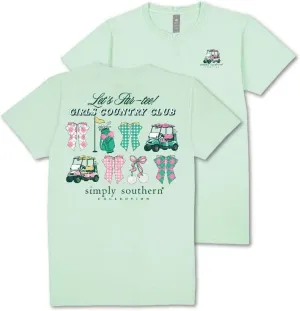 Simply Southern Let's Par-Tee! Girls Country Club - Golf - Adult T-Shirt