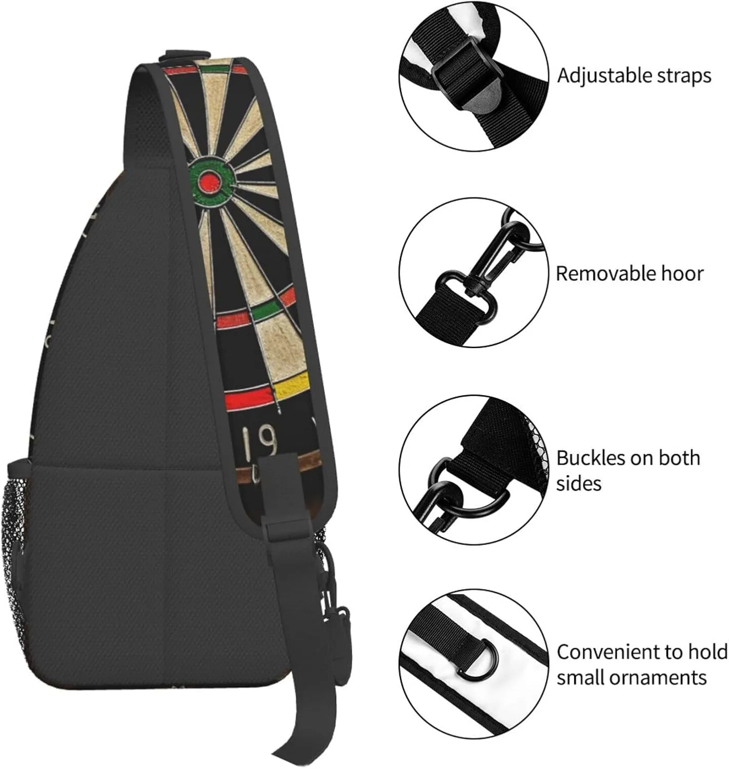Sling Bag for Women Men Crossbody Bag Small Sling Backpack Koala and Butterfly Chest Bag Hiking Daypack