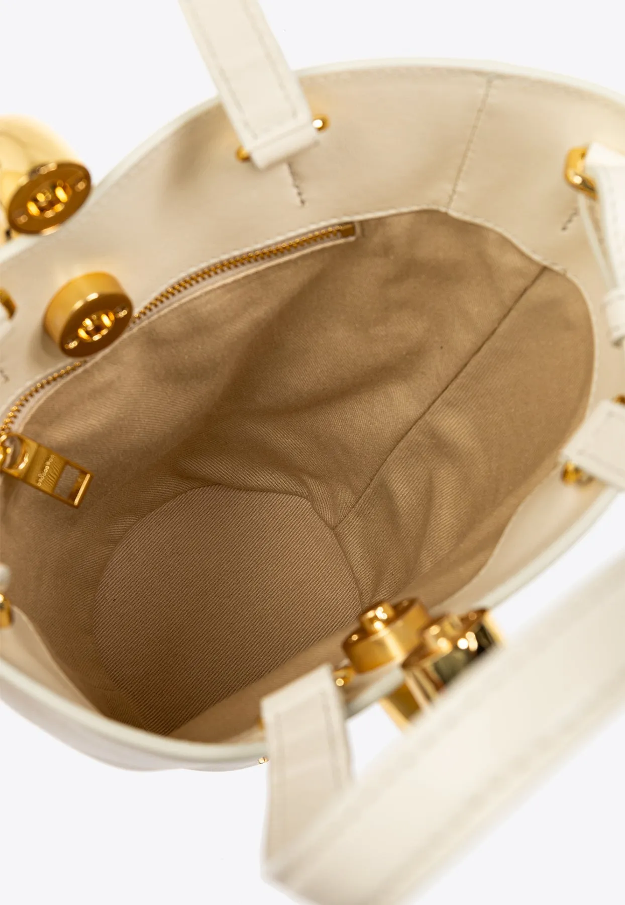 Small Bambola Leather Bucket Bag