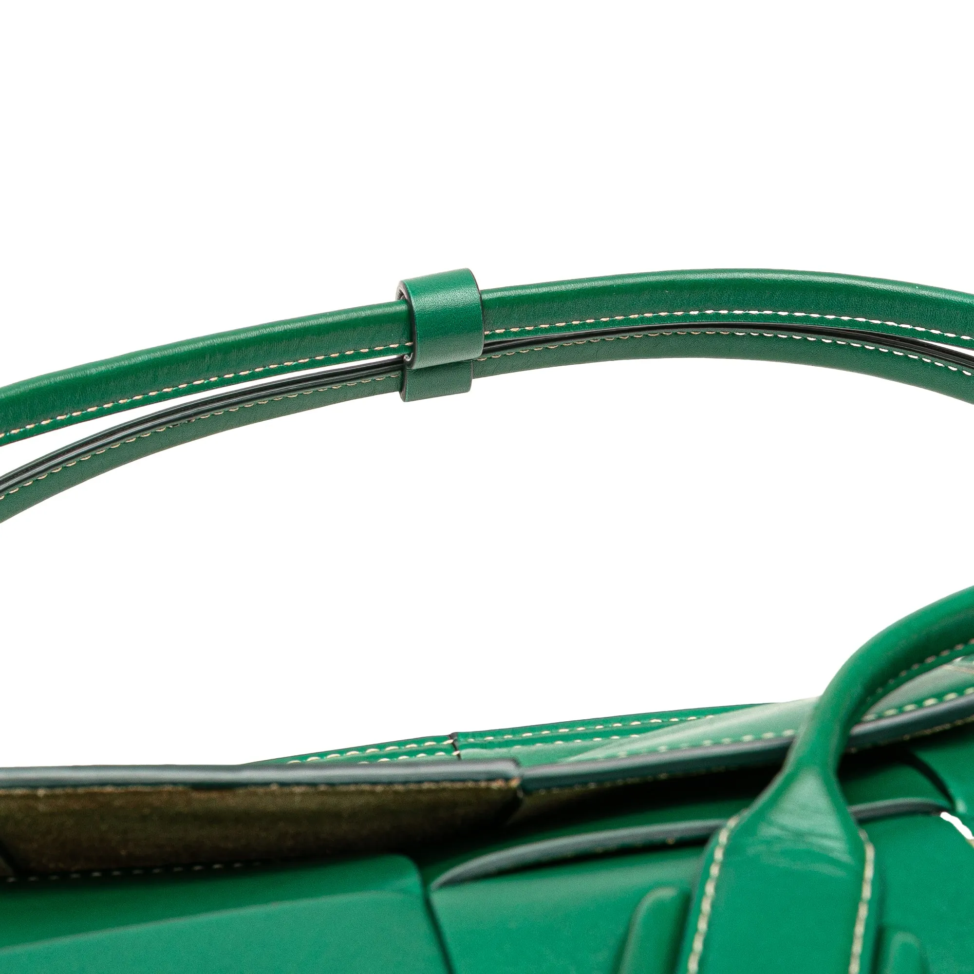 Small Calfskin Maxi Intrecciato Arco Satchel