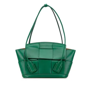 Small Calfskin Maxi Intrecciato Arco Satchel