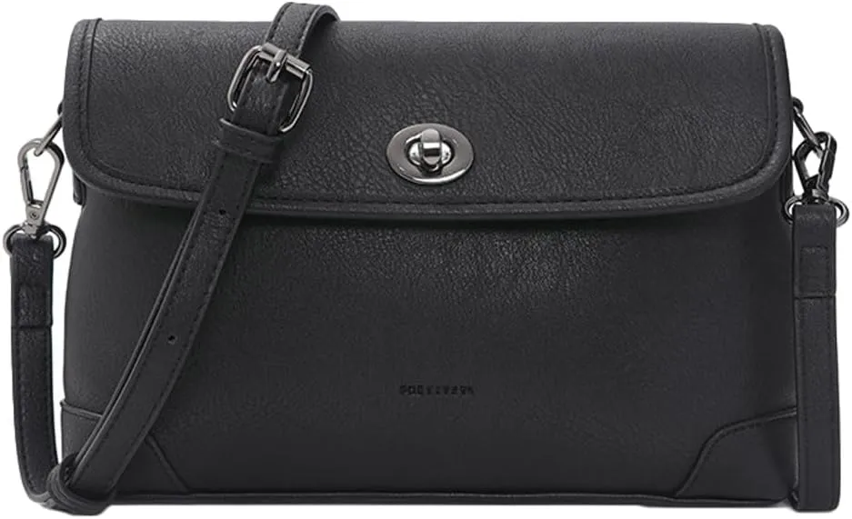 Small Crossbody Bags for Women Trendy Vegan Leather Ladies Tote Satchel Purses Turn Buckle Shoulder Handbags