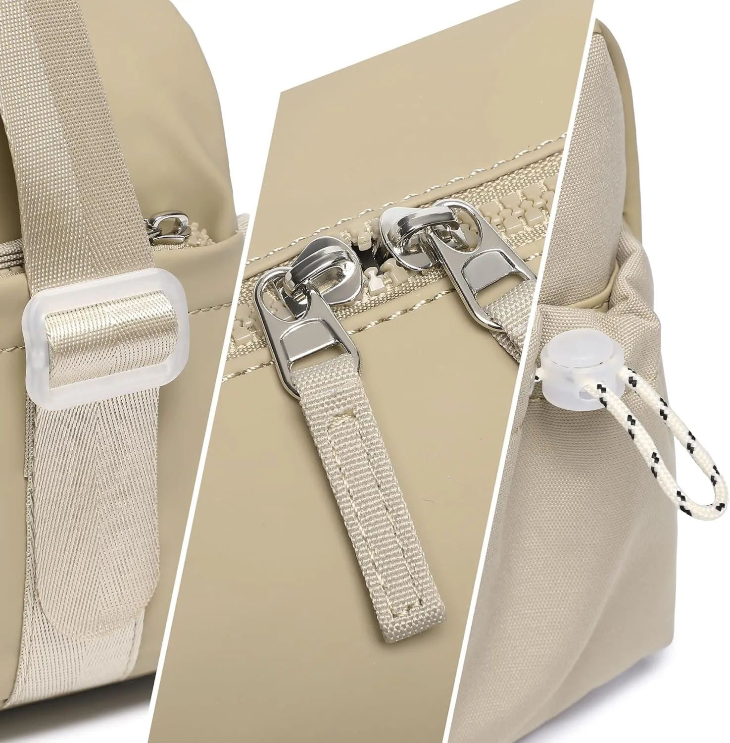 Small Gym Bag For Women Mini Gym Duffle Bag with Wet Compartment Waterproof Sports（Khaki Small）