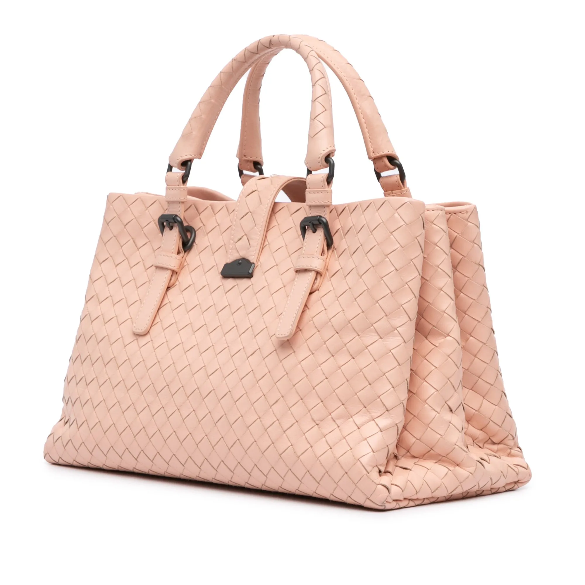 Small Nappa Intrecciato Roma Satchel