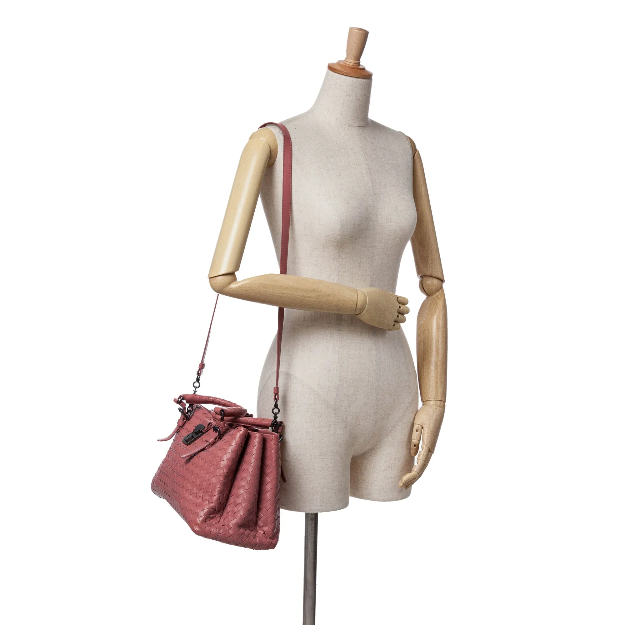 Small Nappa Intrecciato Roma Satchel