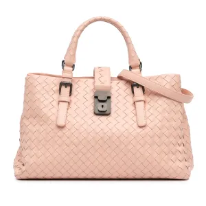 Small Nappa Intrecciato Roma Satchel