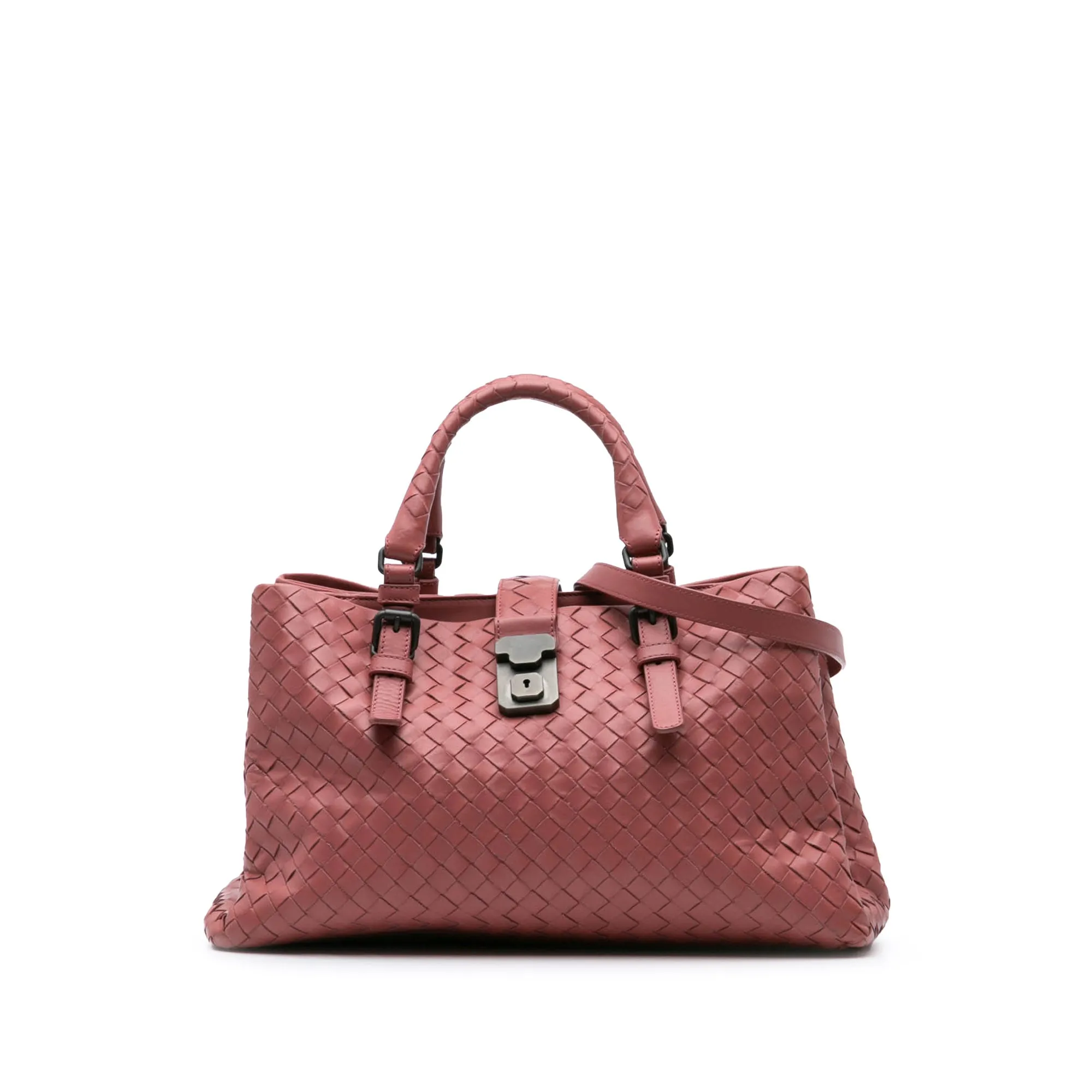 Small Nappa Intrecciato Roma Satchel