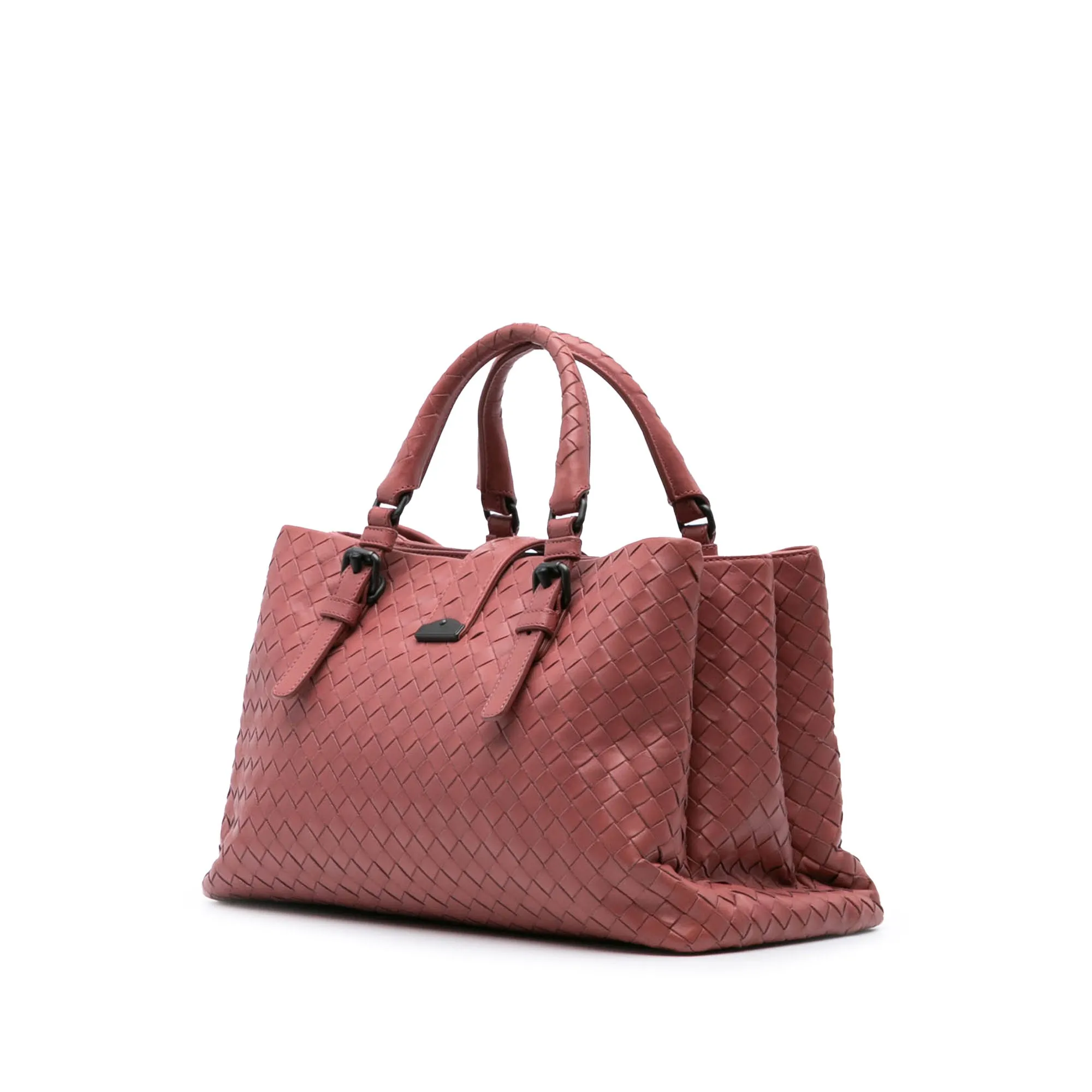 Small Nappa Intrecciato Roma Satchel