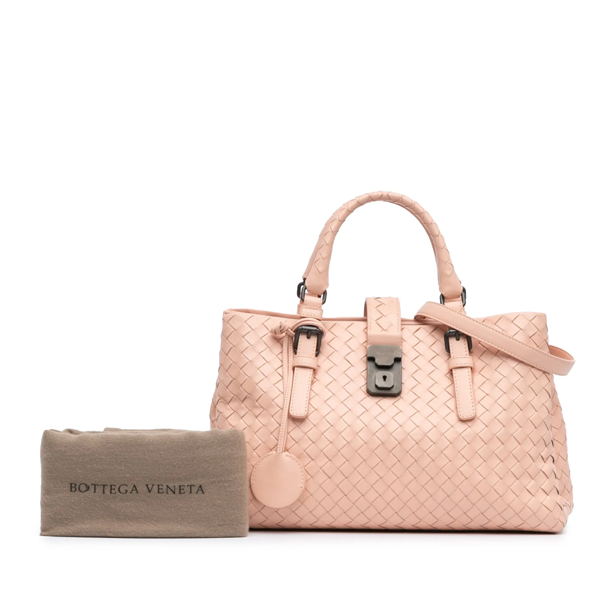Small Nappa Intrecciato Roma Satchel