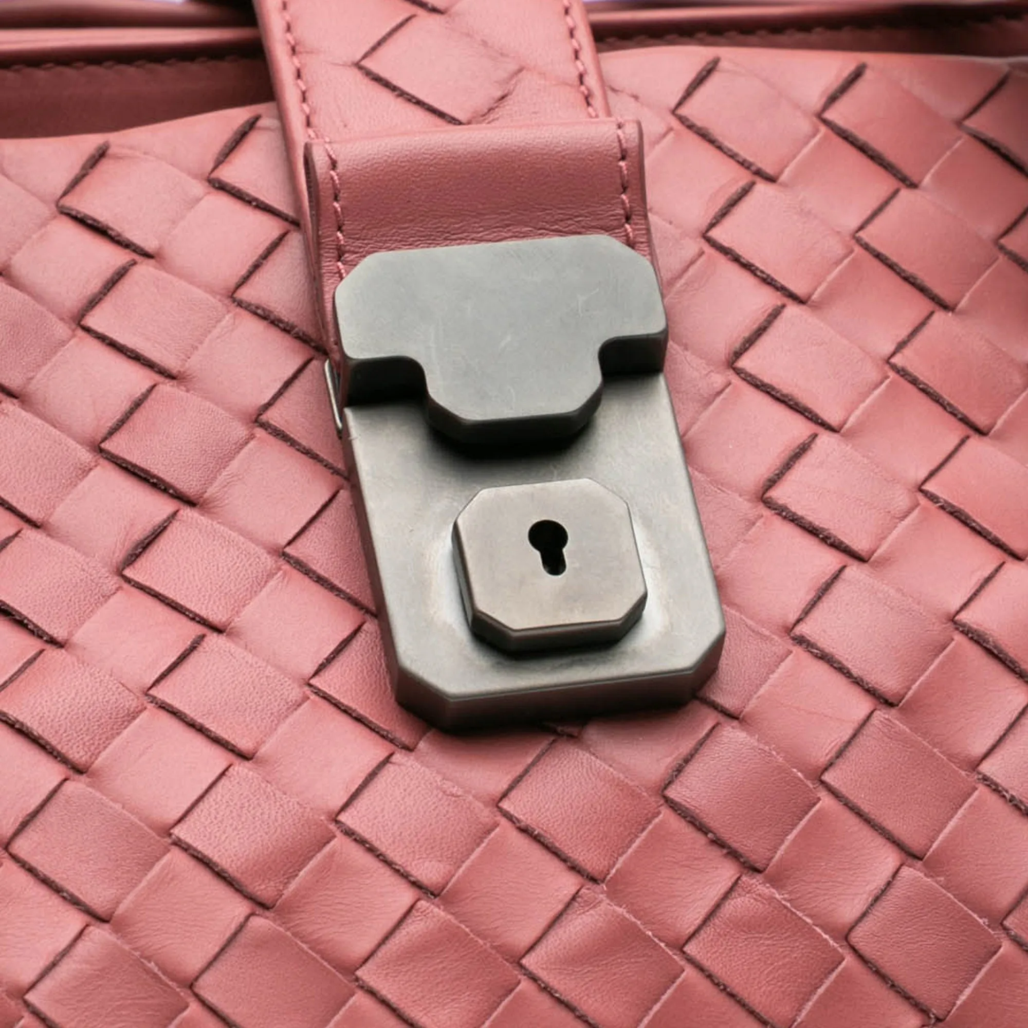 Small Nappa Intrecciato Roma Satchel