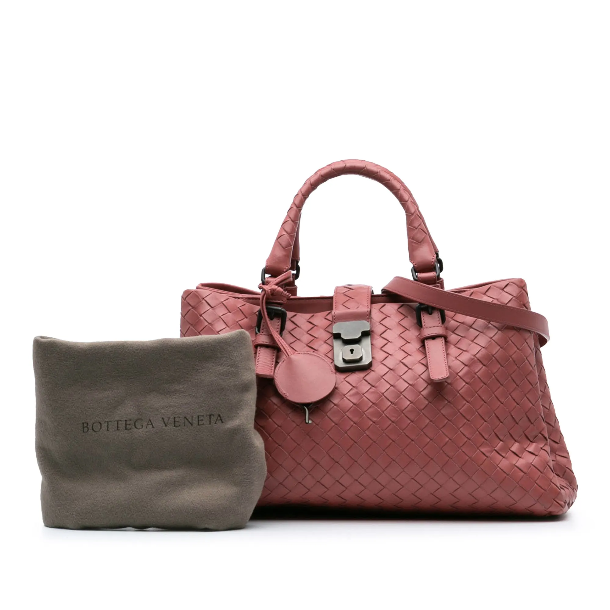 Small Nappa Intrecciato Roma Satchel
