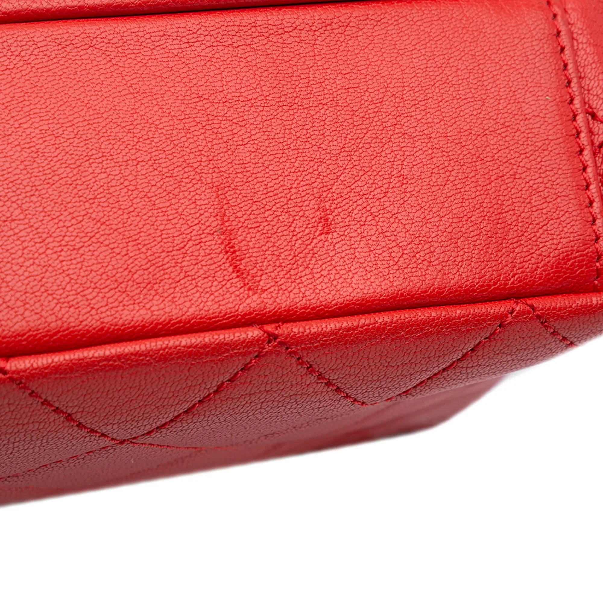 Small Quilted Goatskin Double Carry Waist Chain Flap