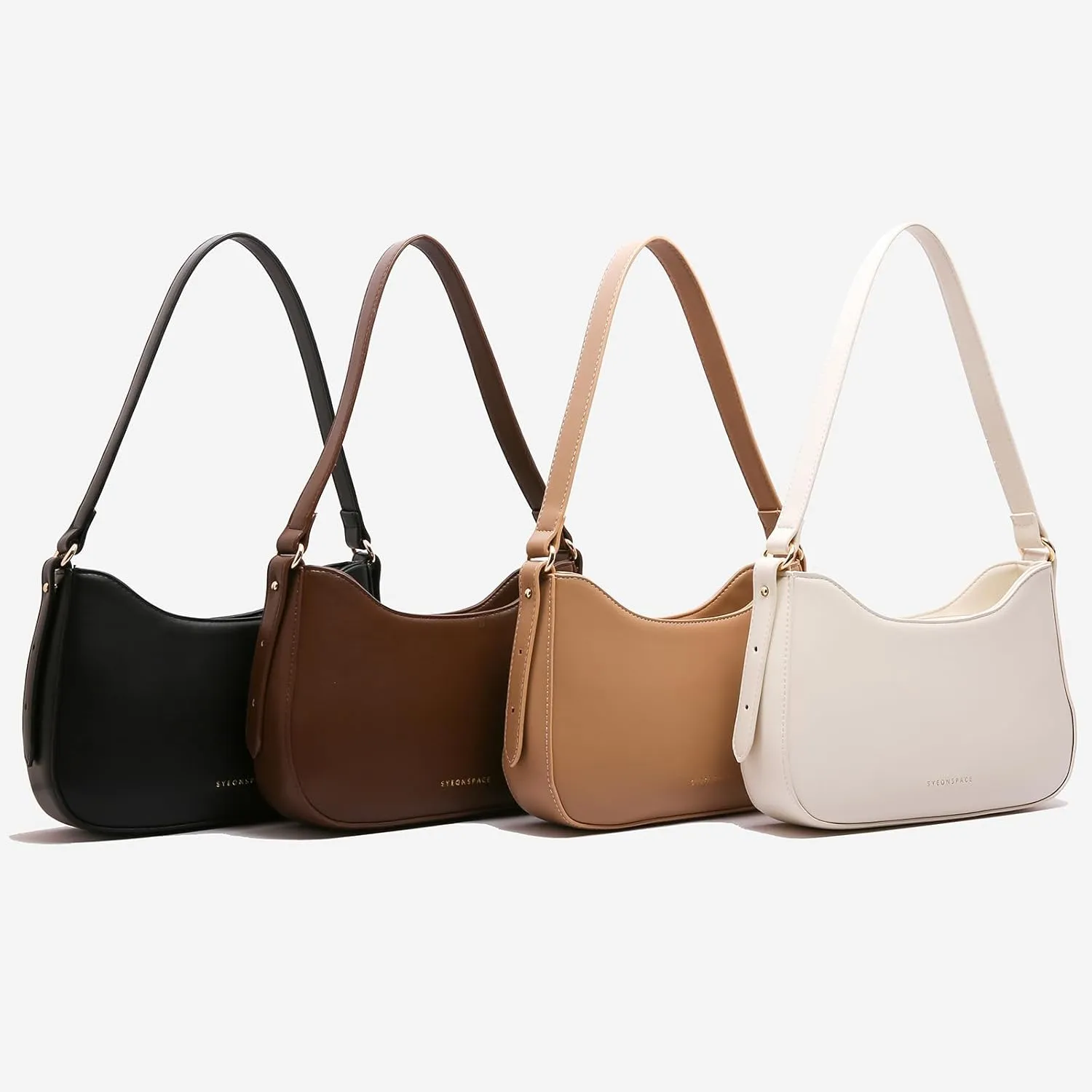 Small Shoulder Purse for Women - Mini Leather Shoulder Bag Little Tote Bag Trendy Hobo Bag with Zipper