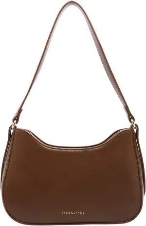 Small Shoulder Purse for Women - Mini Leather Shoulder Bag Little Tote Bag Trendy Hobo Bag with Zipper