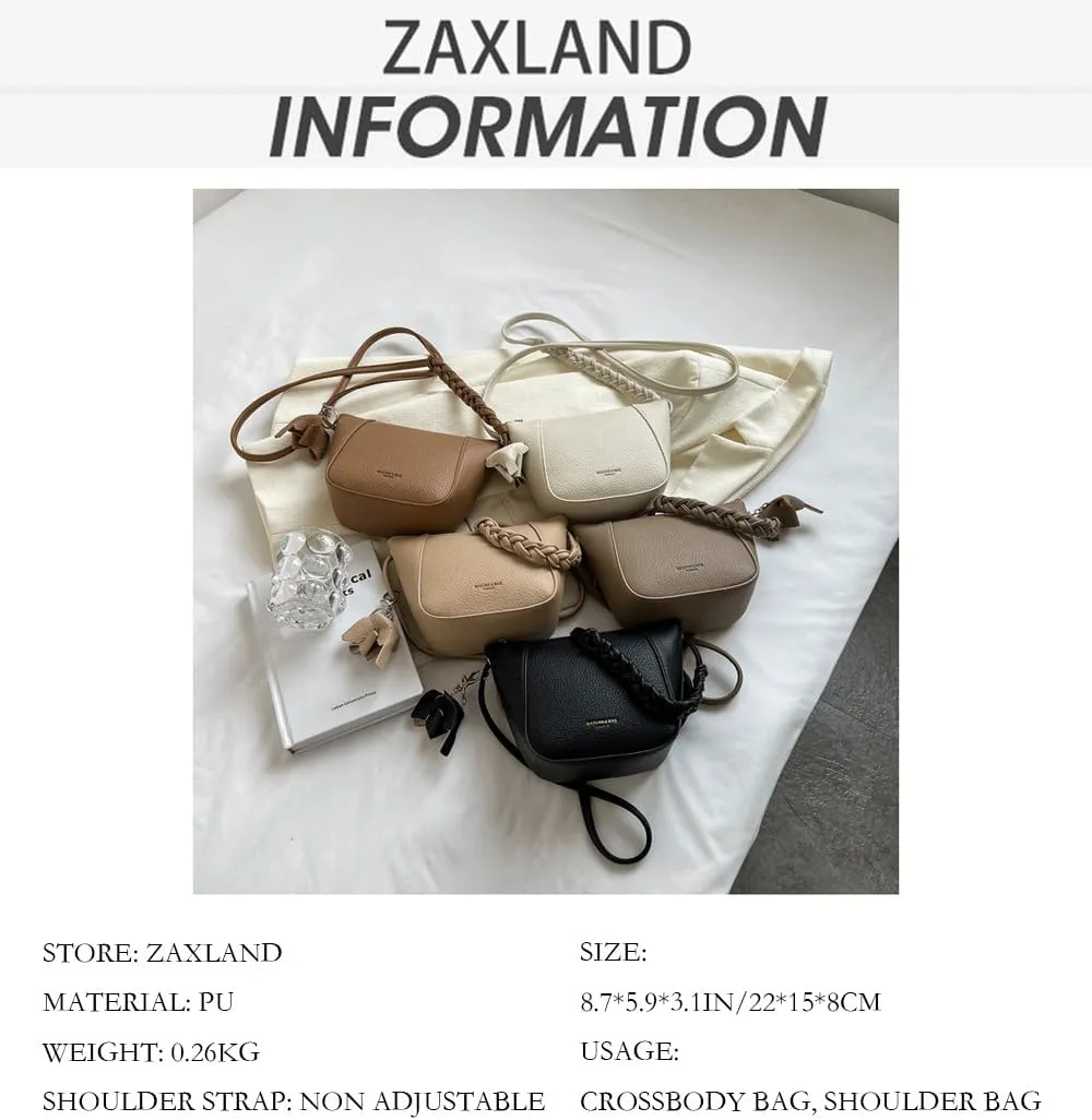 Small Vegan Leather Bucket Bag for Women Casual Hobo Bucket Satchel Bag Crossbody Shoulder Bucket Handbag