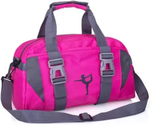 Small/Large Dance Duffle Bag For Girls Sport Gym Bags For Women Yoga Bag (Rose, Large)