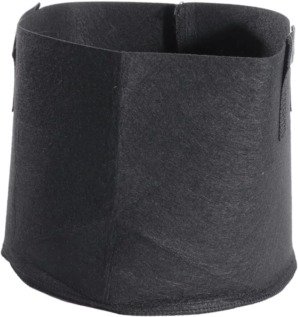 Sosoport 3pcs 5 Let Pot Grow Bags Nonwoven Aeration Pots with Handles 5 Gallon for Planting