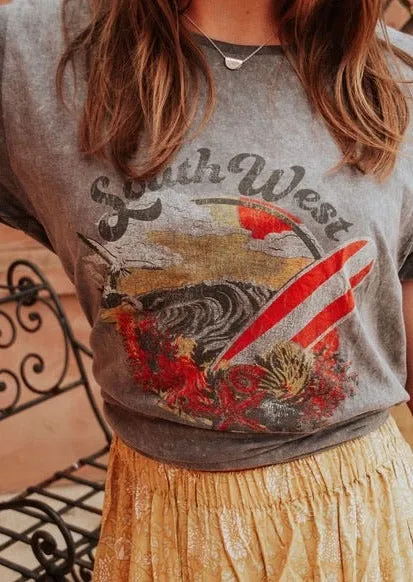 South West Tee // Vintage Grey