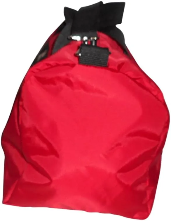 Sport gym or travel bag with side pocket Made in USA (Red)