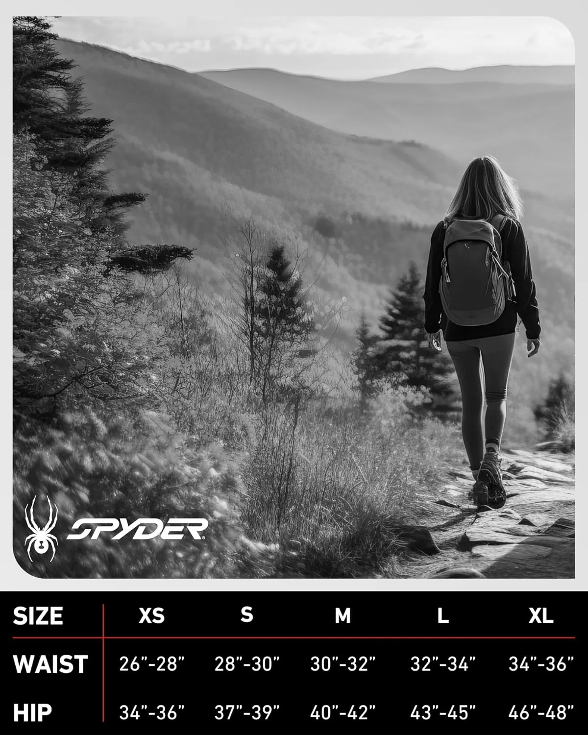Spyder Women's Activewear Legging - Poly Span Knit UPF 50 High Waisted Tummy Control Printed Athletic Legging (Sizes: S-XL)