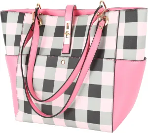 sqlp Large Tote Bag for Women Work Handbags Leather Big Purse Woman Bucket Bag Ladies Crossbody Purses Pink
