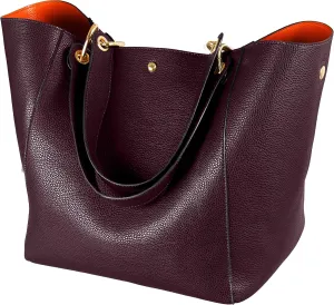 sqlp Large Work Tote Bag for Women Designer Purses and Handbags Big Bucket bags Ladies Travel Crossbody Purse Fuchsia