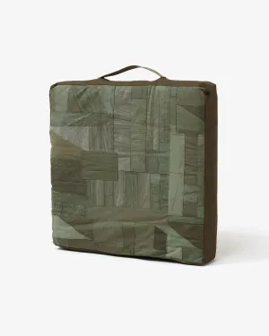 SQUARE CUSHION M UPCYCLED PATCHWORK COTTON