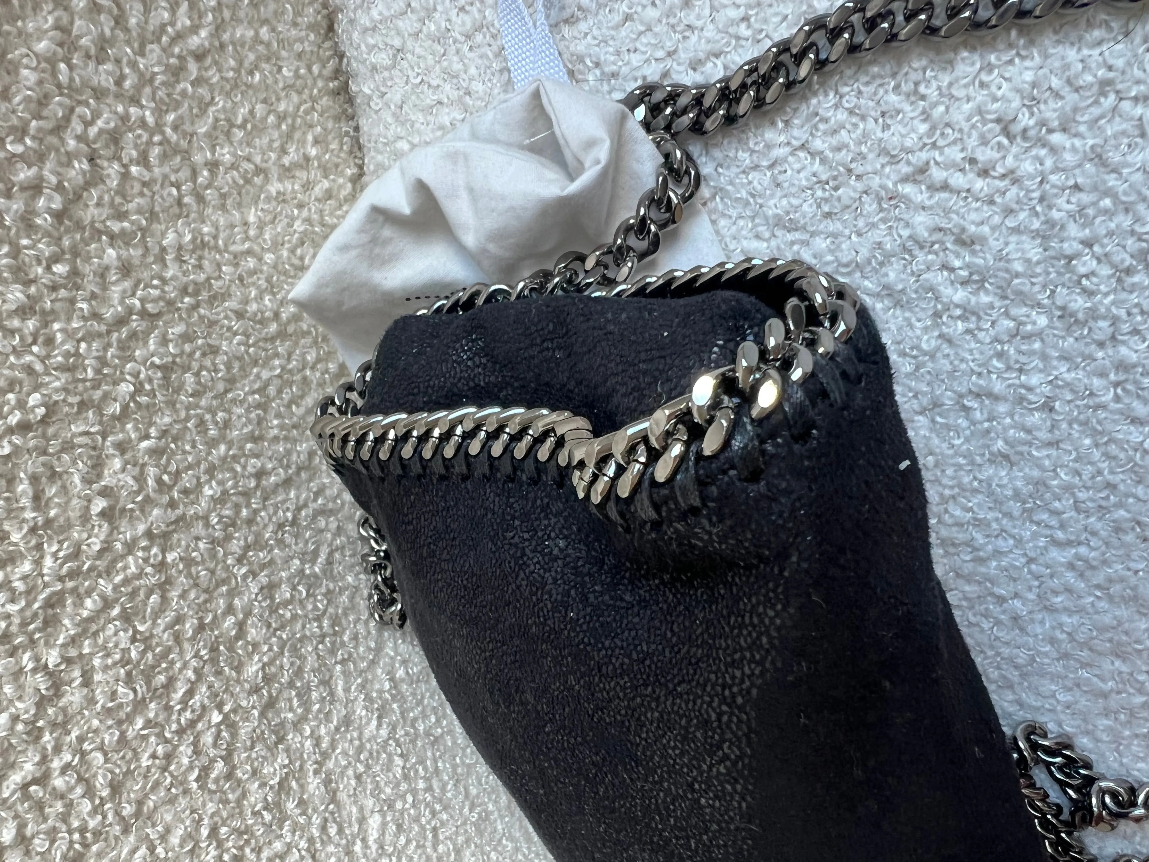 Stella McCartney Black Tiny Falabella Tote Bag (RRP £775)