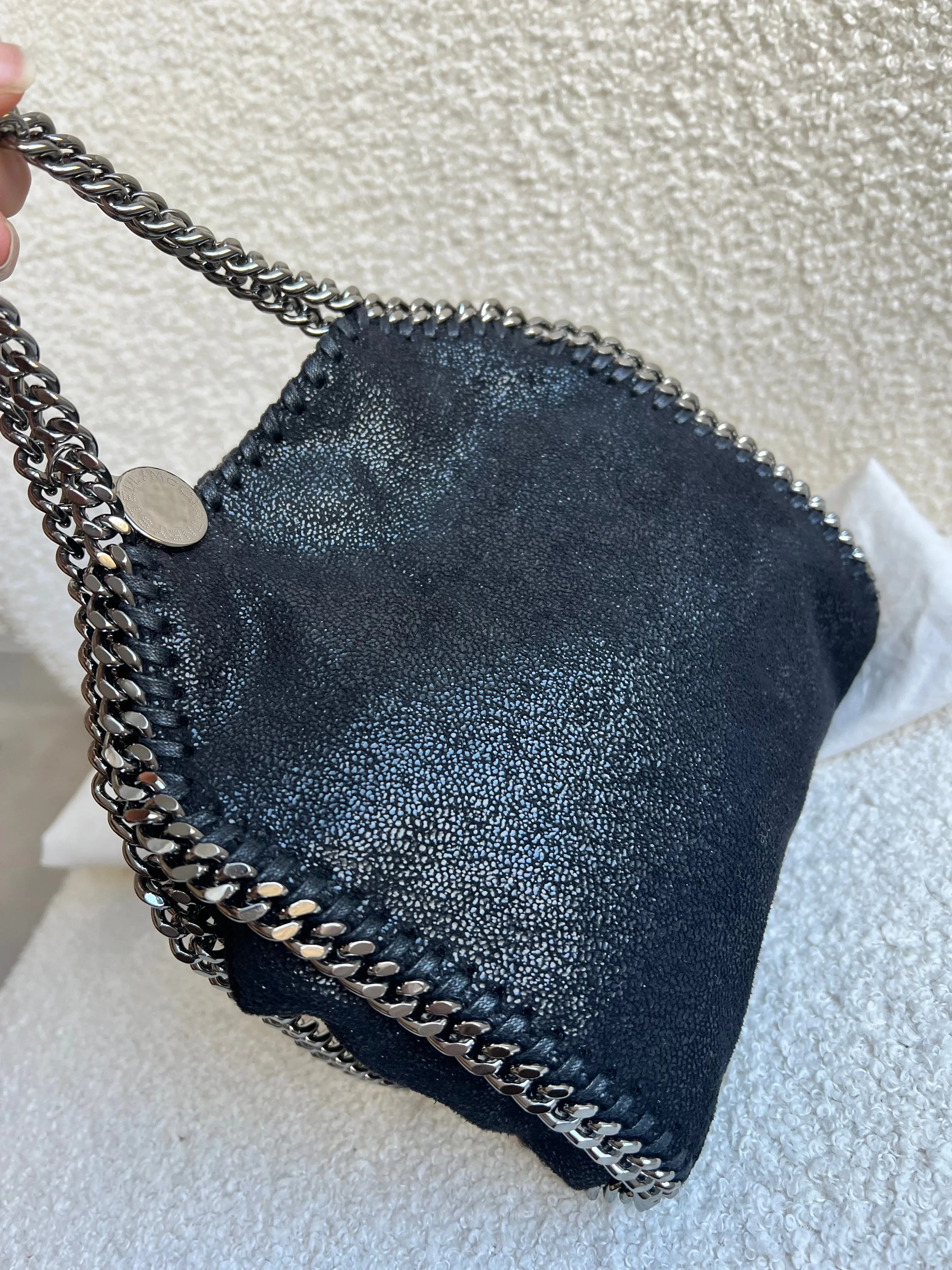 Stella McCartney Black Tiny Falabella Tote Bag (RRP £775)