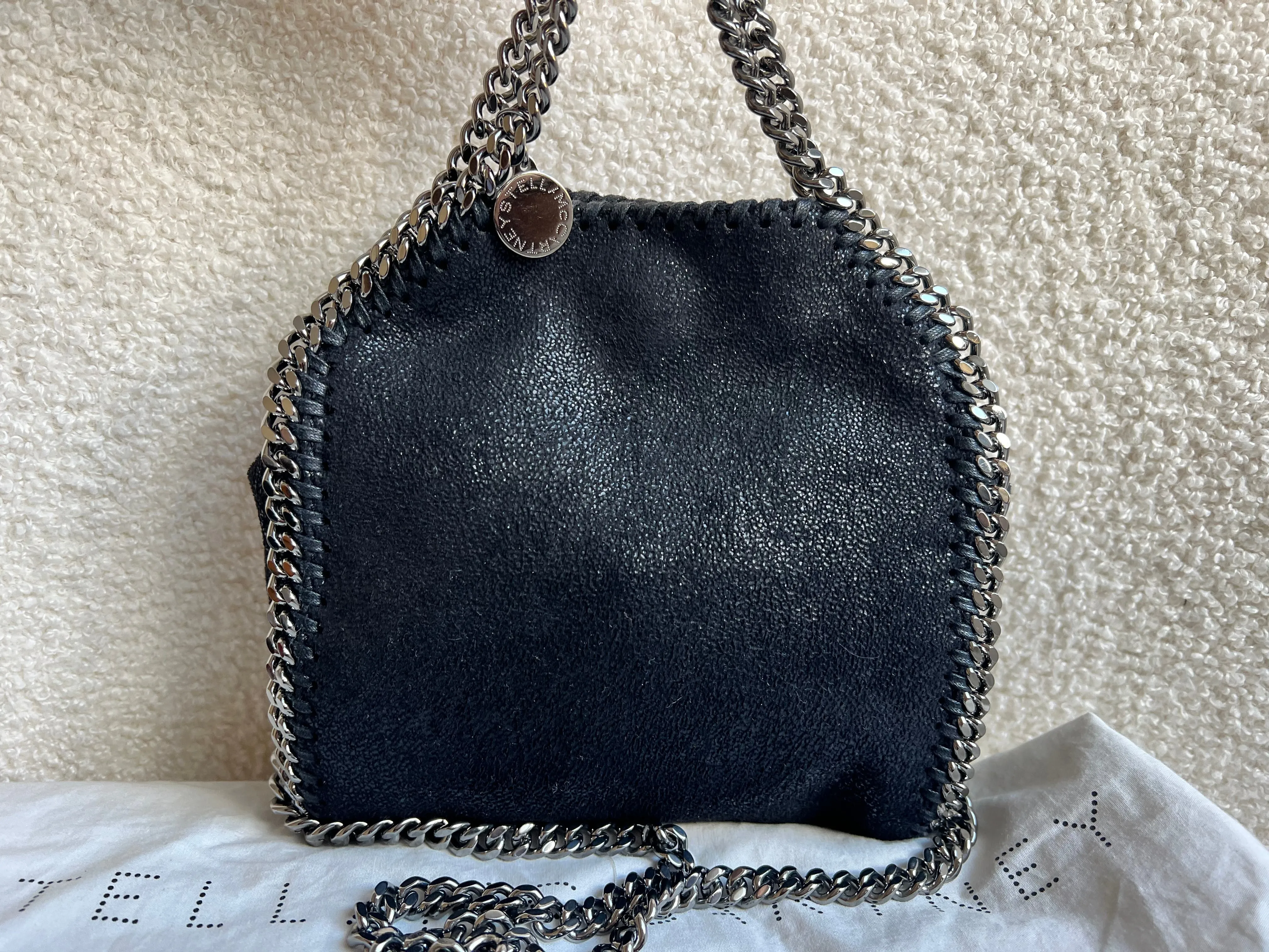 Stella McCartney Black Tiny Falabella Tote Bag (RRP £775)