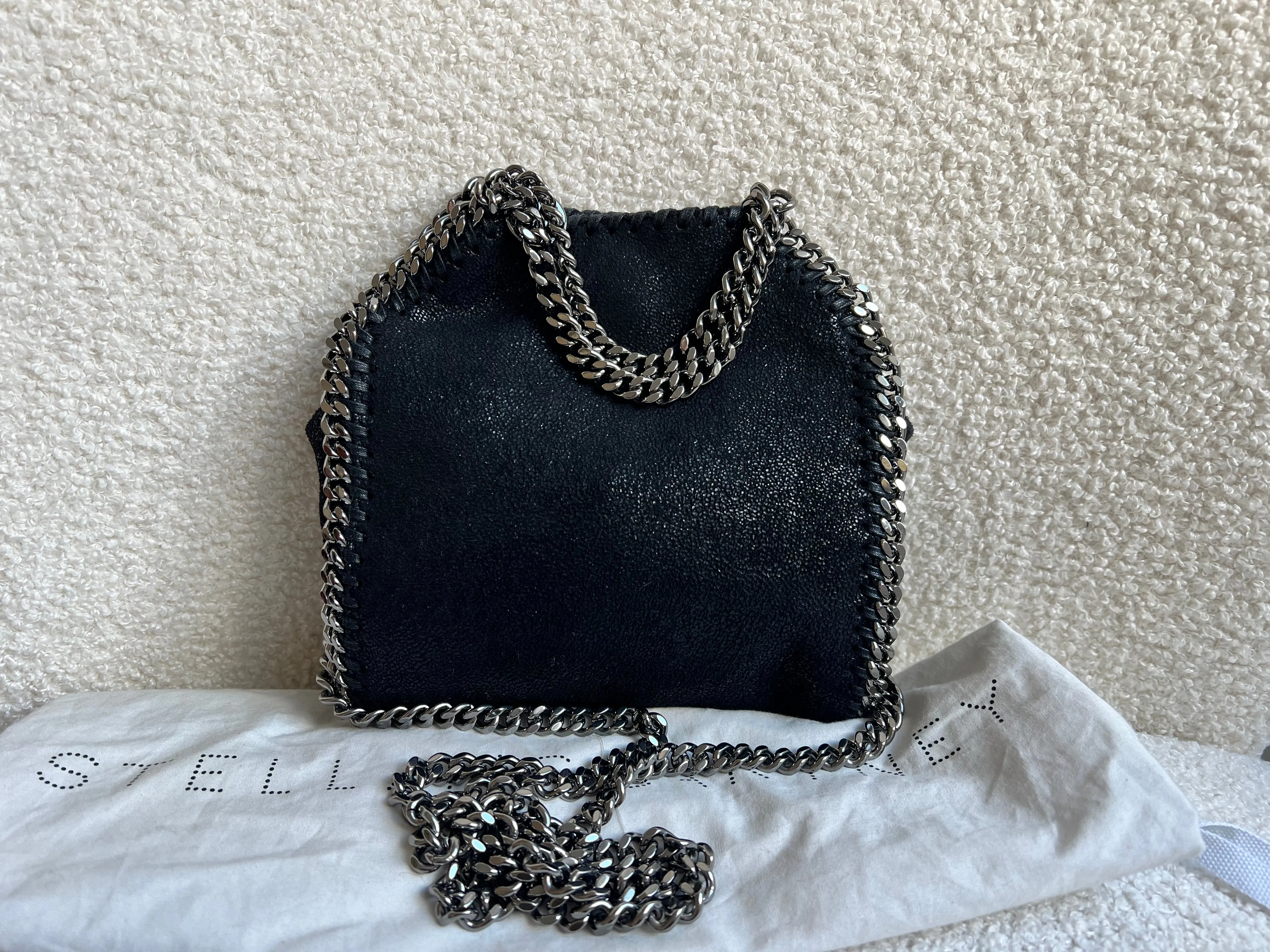 Stella McCartney Black Tiny Falabella Tote Bag (RRP £775)