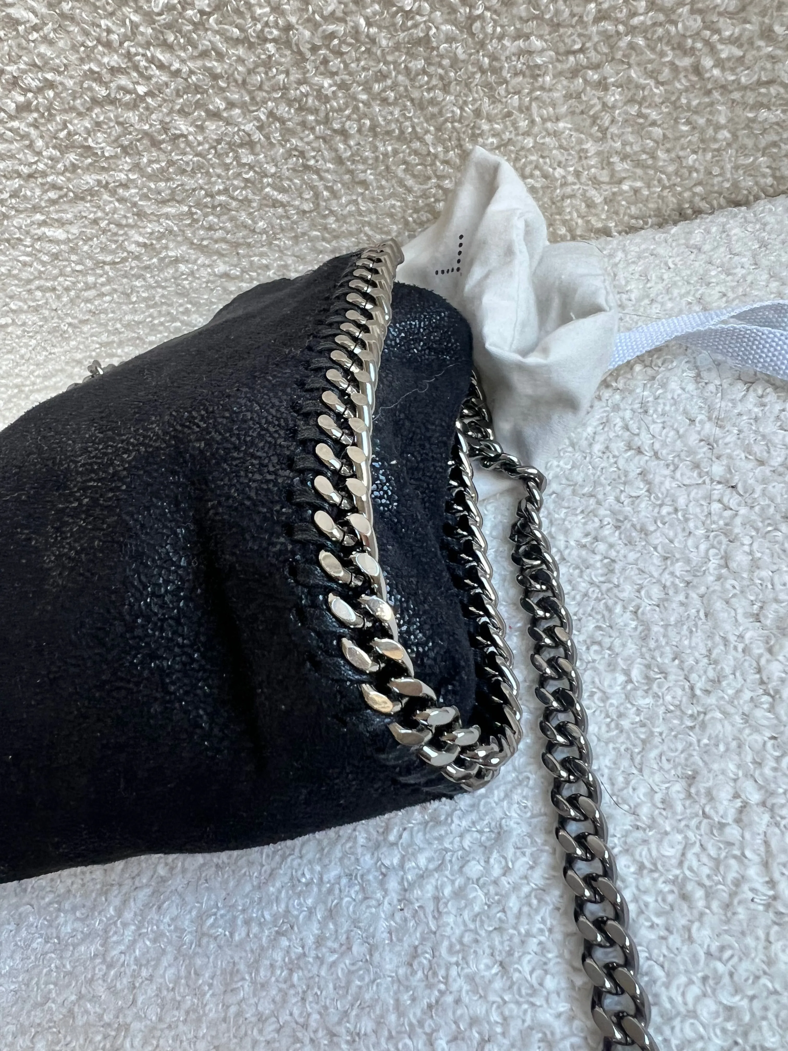 Stella McCartney Black Tiny Falabella Tote Bag (RRP £775)
