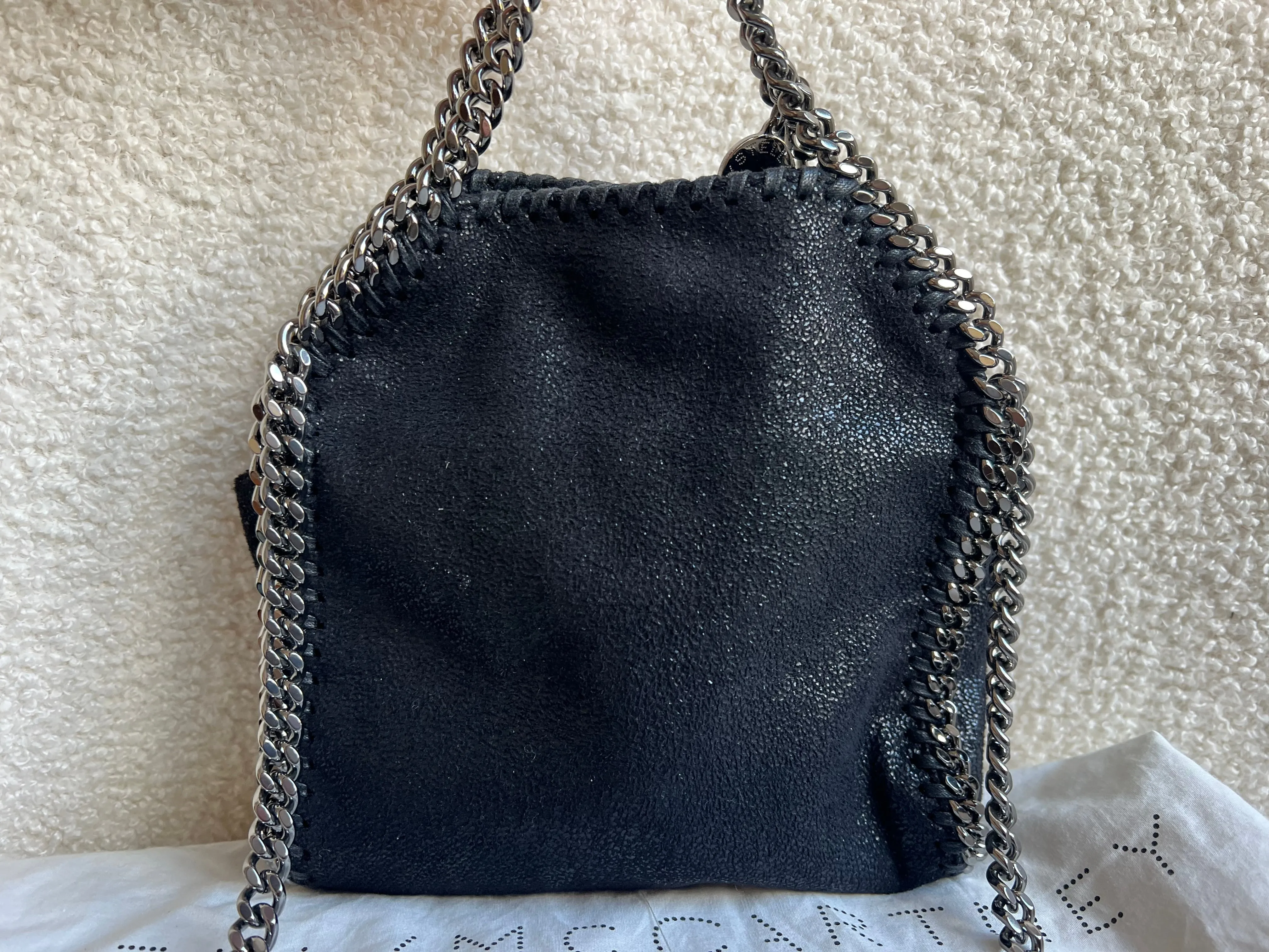 Stella McCartney Black Tiny Falabella Tote Bag (RRP £775)