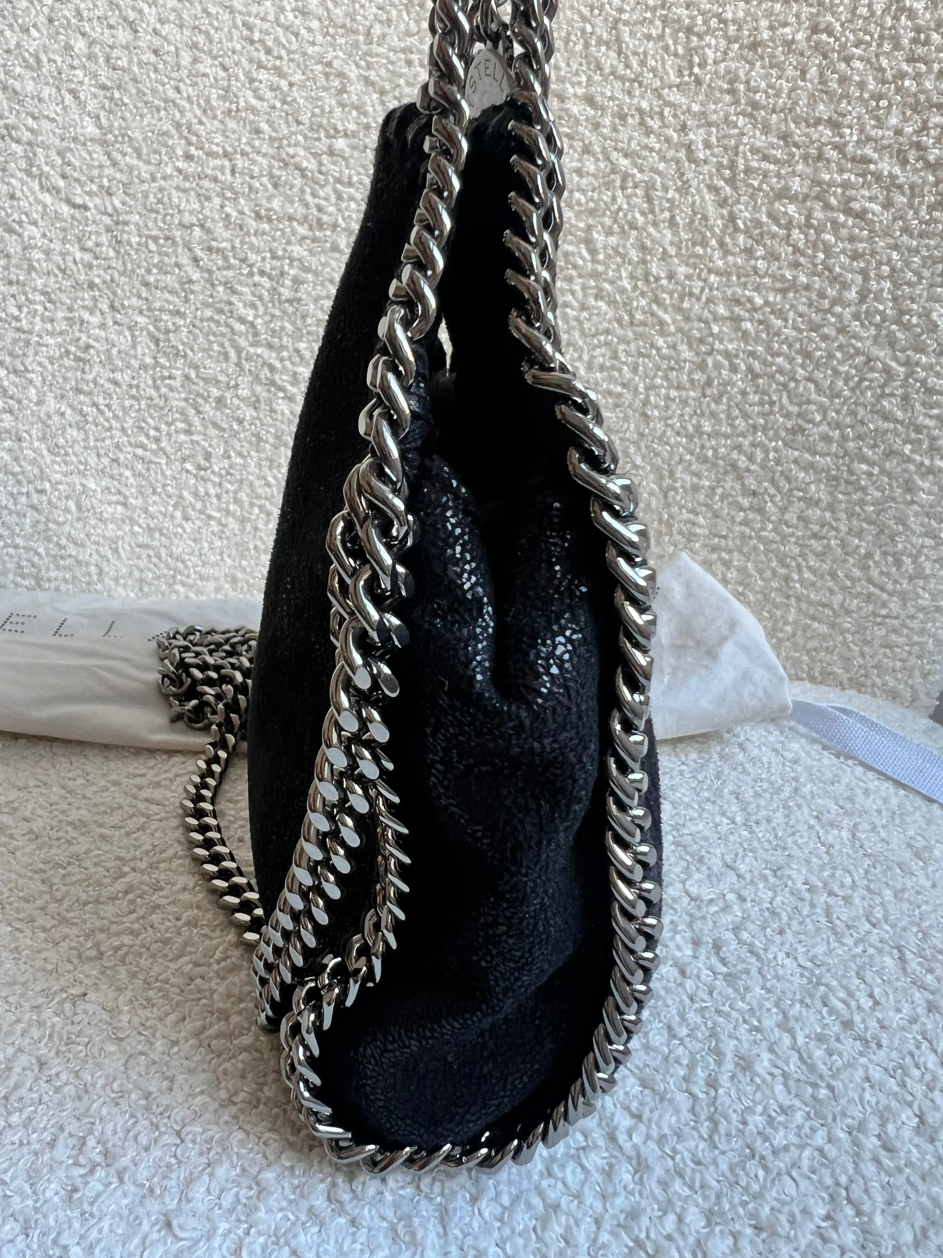 Stella McCartney Black Tiny Falabella Tote Bag (RRP £775)