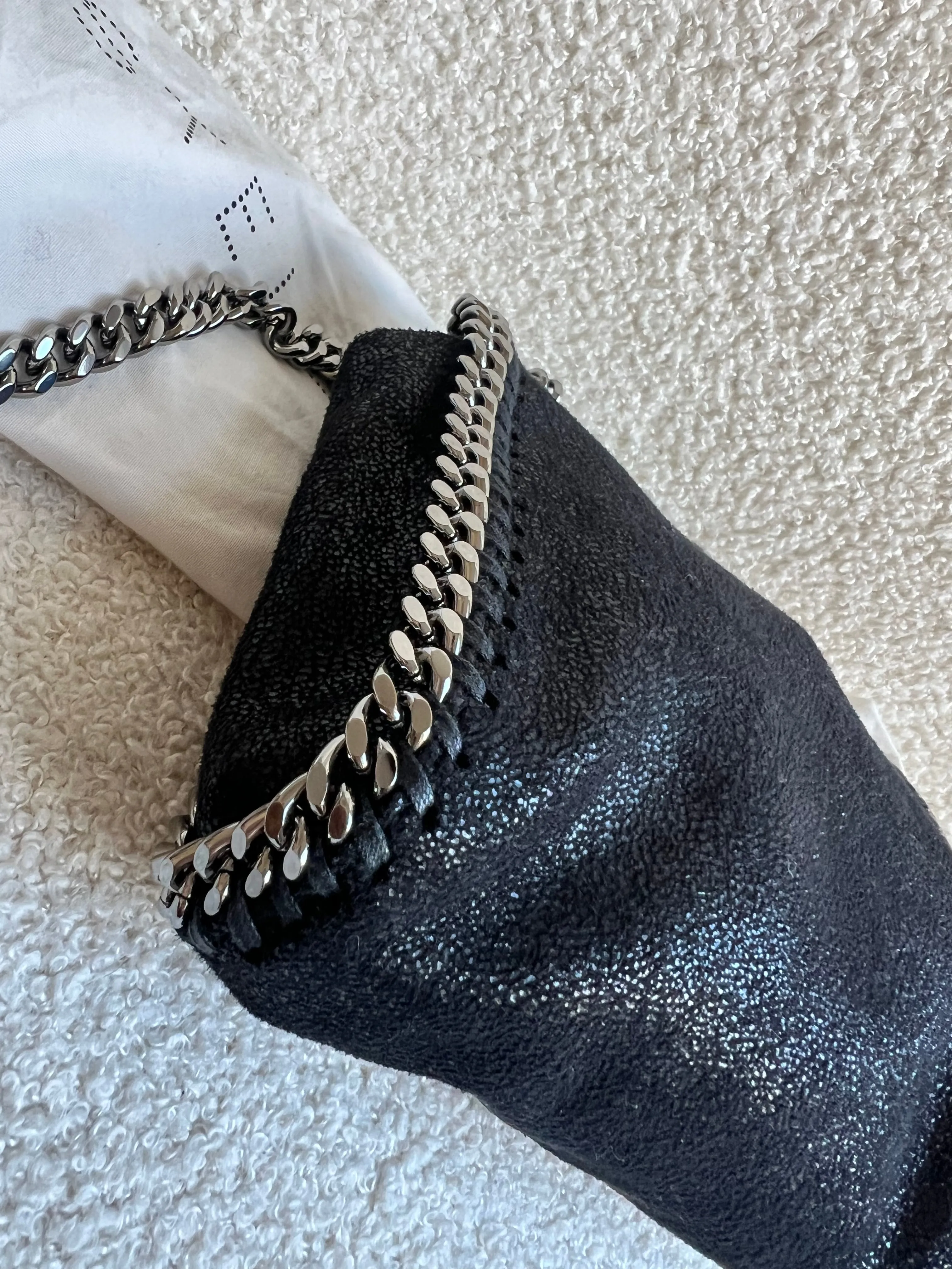 Stella McCartney Black Tiny Falabella Tote Bag (RRP £775)