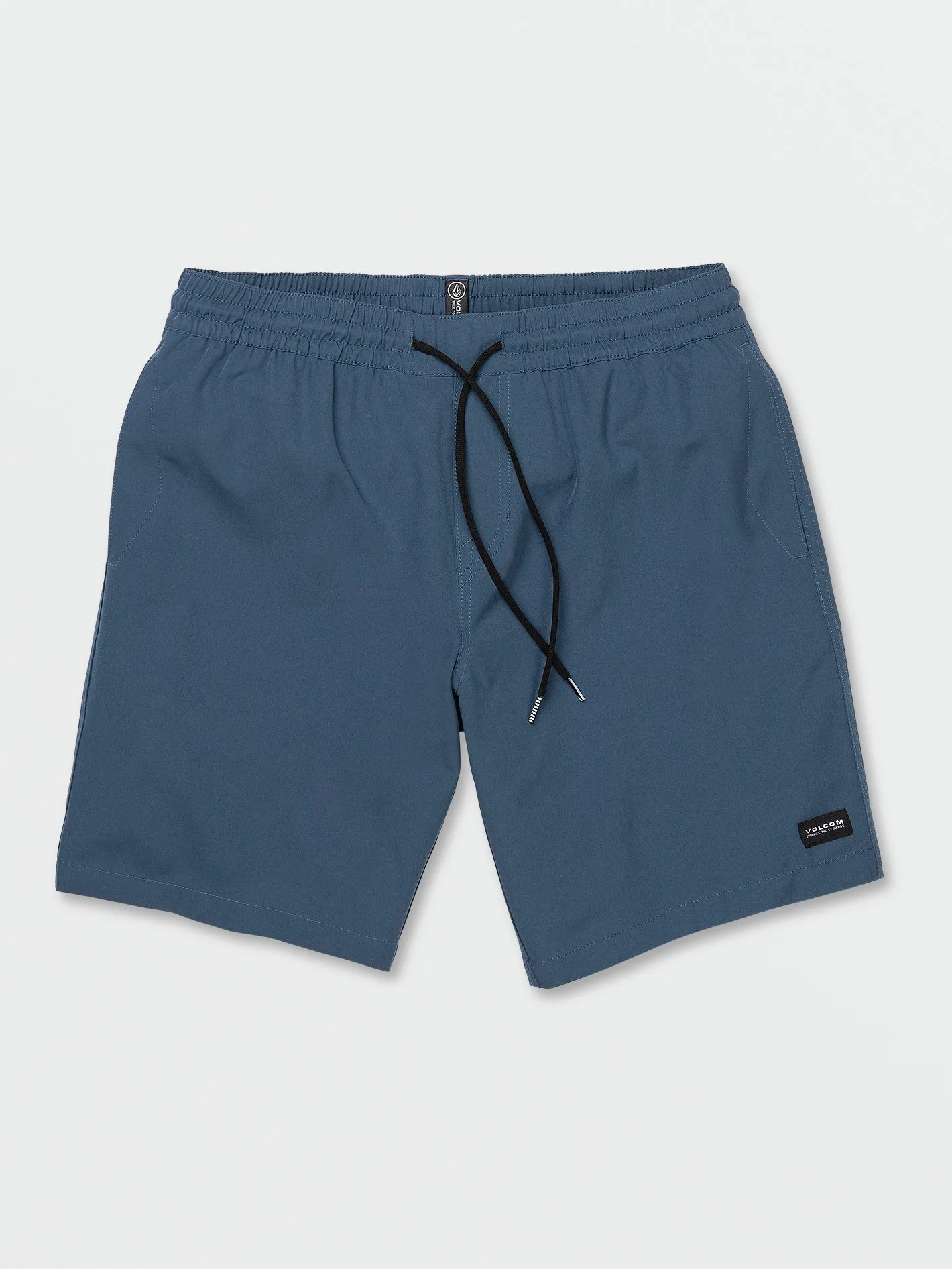 Stones Hybrid Elastic Waist Short 18" - Smokey Blue
