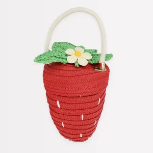 Strawberry Wicker Bag