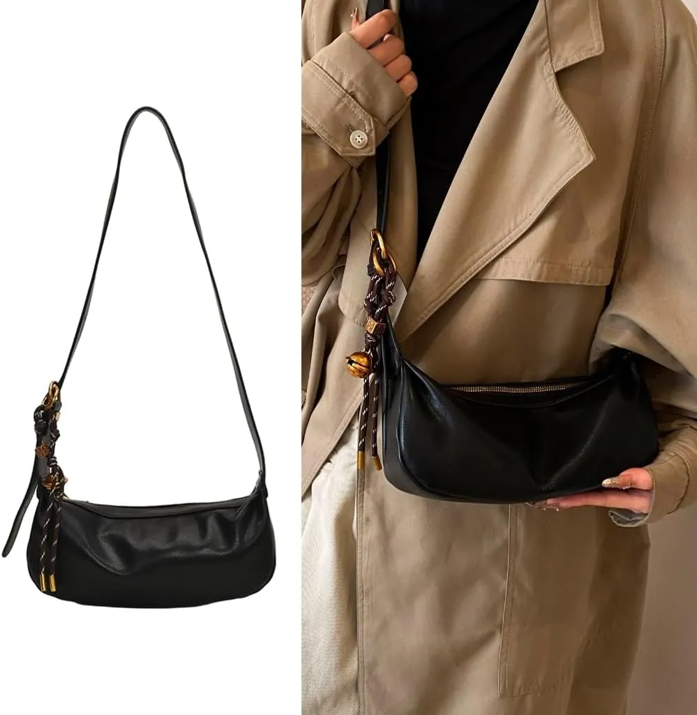 Stylish PU Soft Leather Shoulder Bag Functional Underarm Bags For Commuting Shopping And Enhancing Your Look