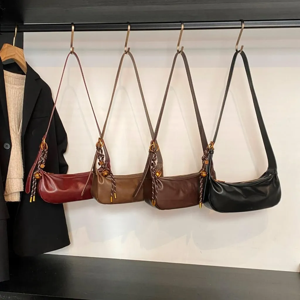 Stylish PU Soft Leather Shoulder Bag Functional Underarm Bags For Commuting Shopping And Enhancing Your Look