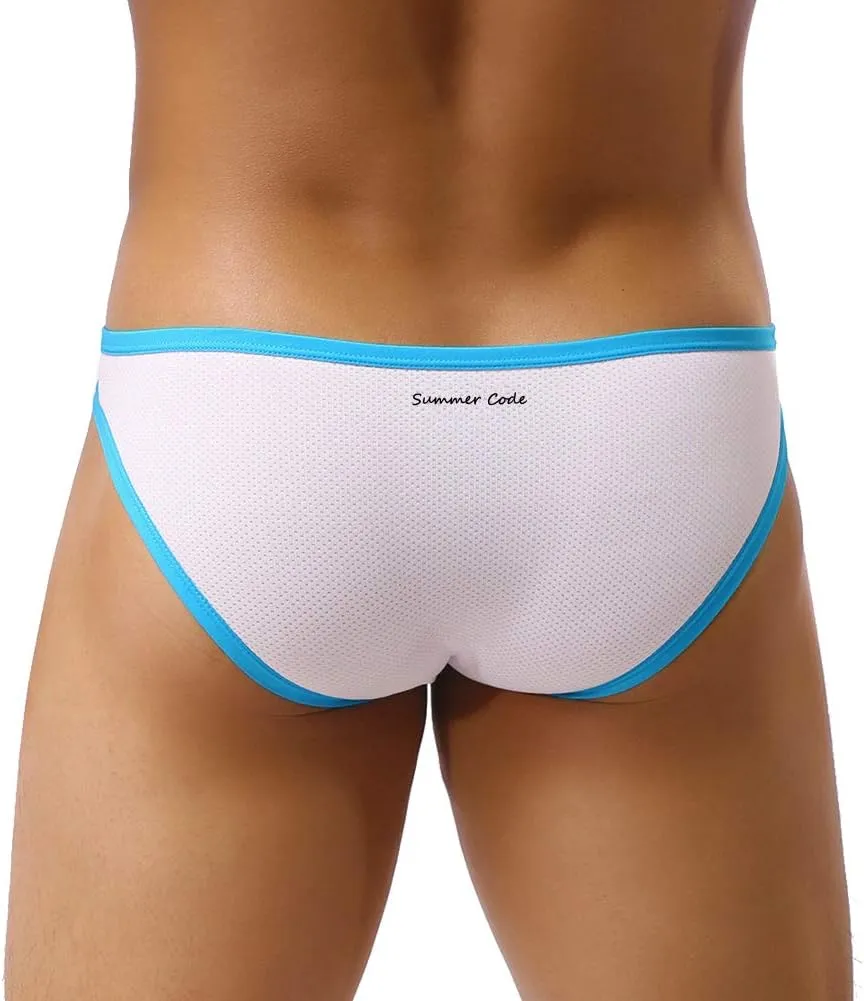 Summer Code Mens Sexy Micro Mesh Briefs Soft Breathable Bulge Pouch Underwear