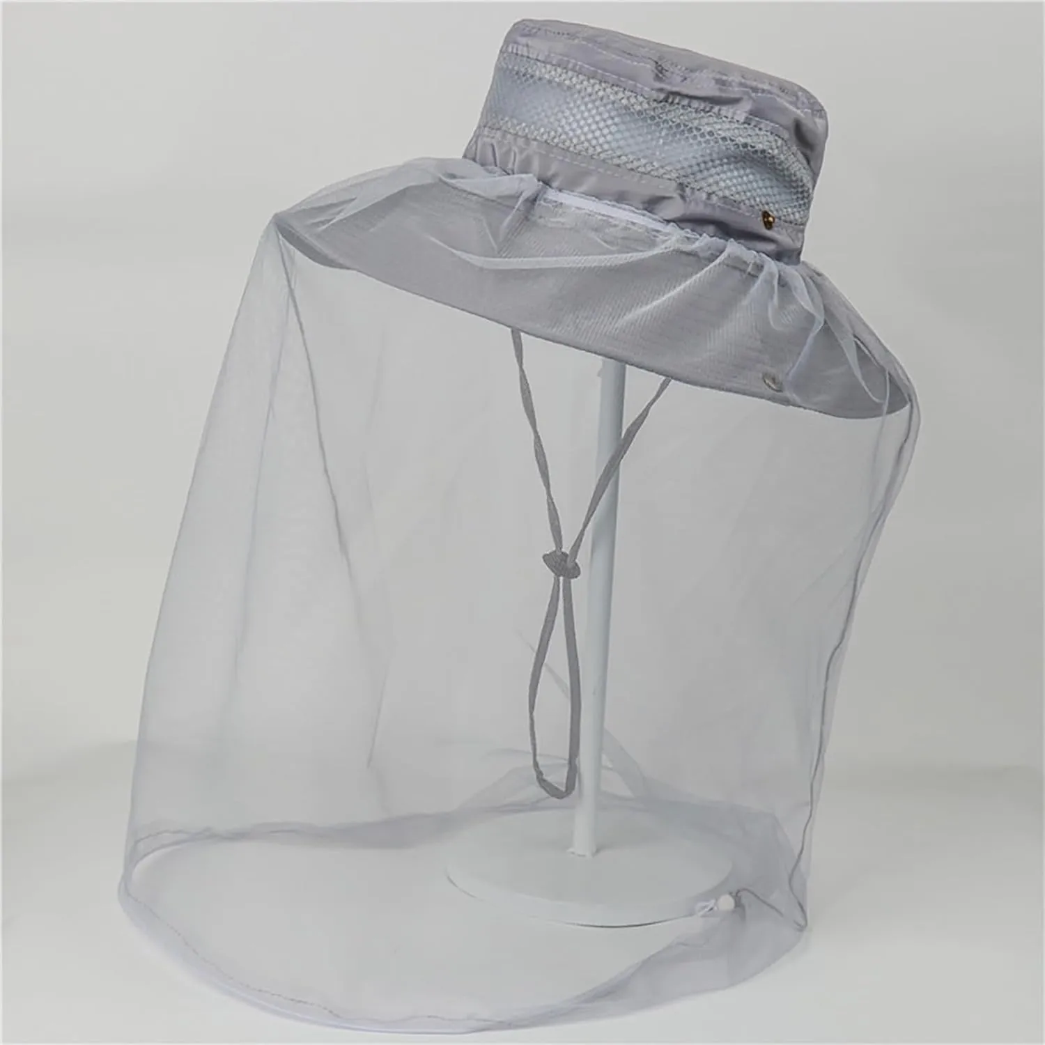 Sun Hat for Men Women Midge Net with Removable Netting Bucket Hat Mosquito Hat for Beekeeper Hiking Fishing Camping